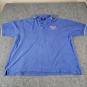 Corvette C5 Polo Shirt Men's XL Blue Embroidered Logo STXLO Golf